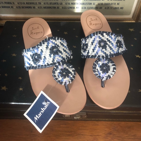 Jack Rogers Shoes - NWT Blue Woven Jack Rogers Sandals